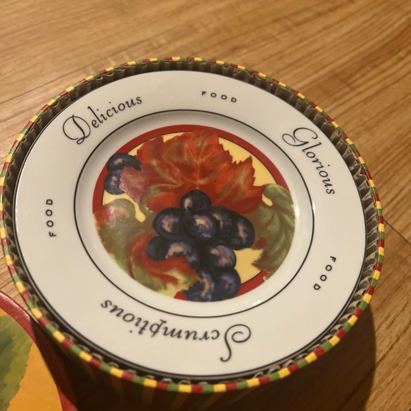 4pc The Monkey and the Peddler 6.5'' Dessert Plates Vendange - Picture 3 of 10